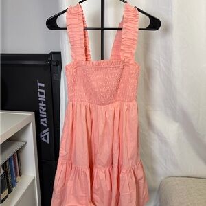 Abercrombie & Fitch Coral Smocked Dress